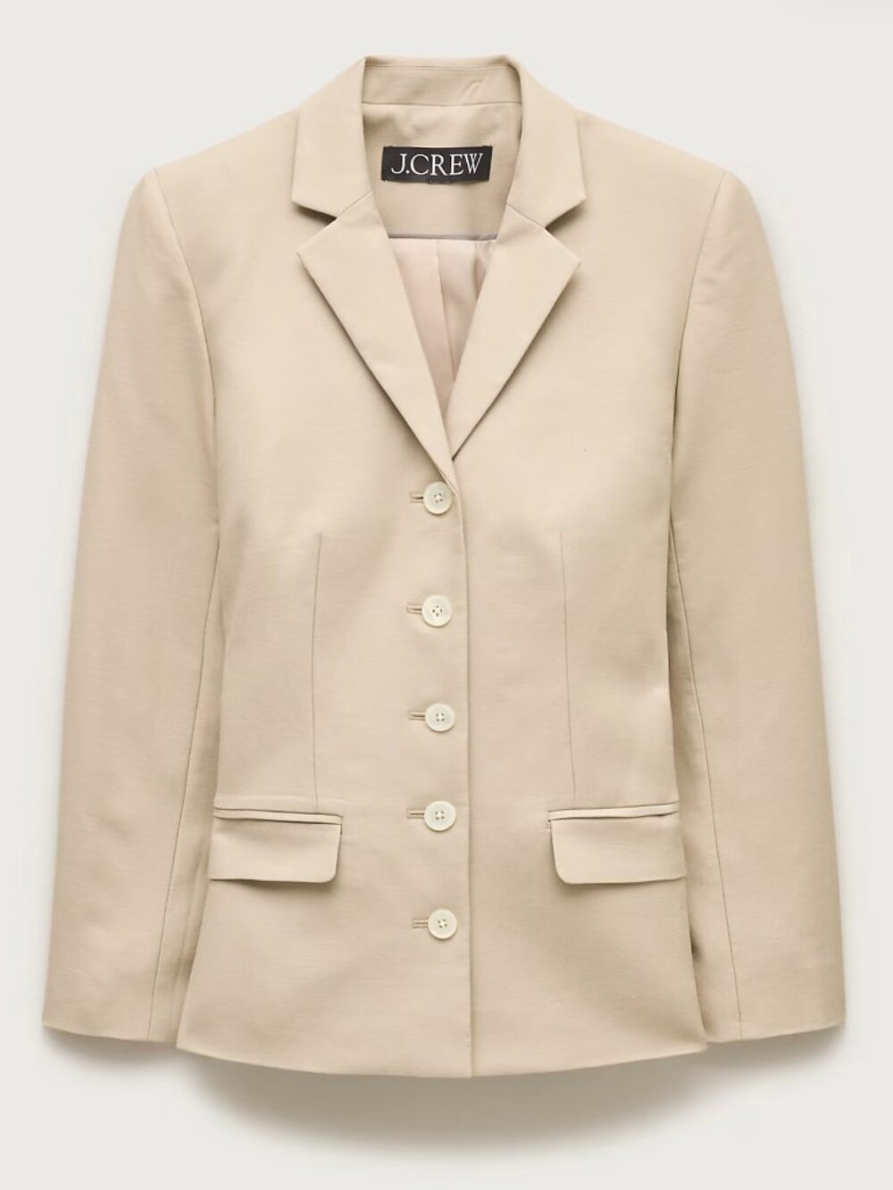 j.crew BELTED BLAZER IN GRAMERCY LINEN BLEND. SIZE: 6. WASHED HAZELWOOD. ITEM #